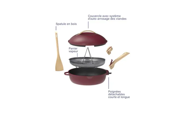 Poêle COOKUT La Fabuleuse 28 cm rubis avis
