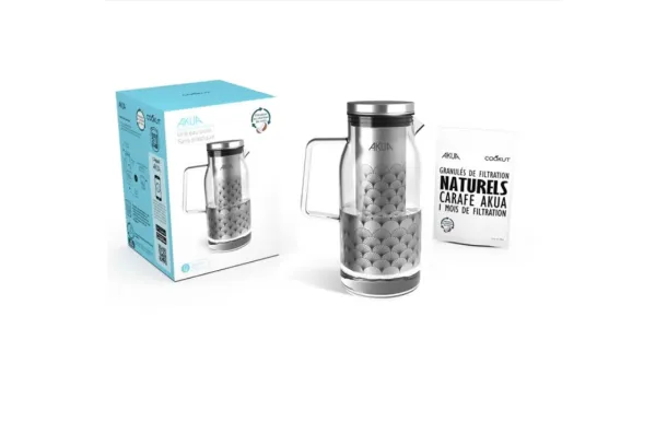 Carafe filtrante AKUA Cookut 1,2L – Sans plastique & écologique