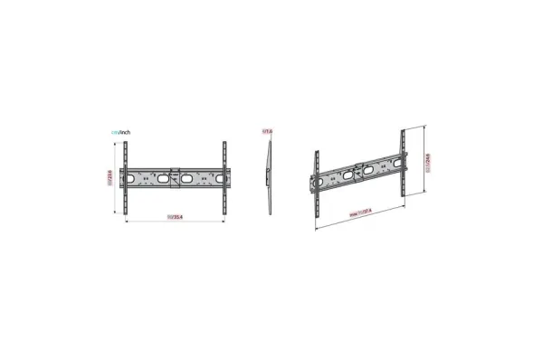 Meliconi EXTRA 900F CG – Support TV fixe VESA 900