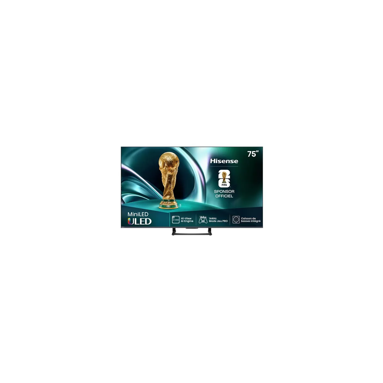 HISENSE Téléviseur 189 cm QD Mini-LED 4K - 75U7Q