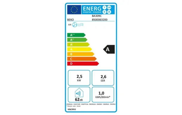 BEKO Climatiseur monobloc 2500 w - BA309C