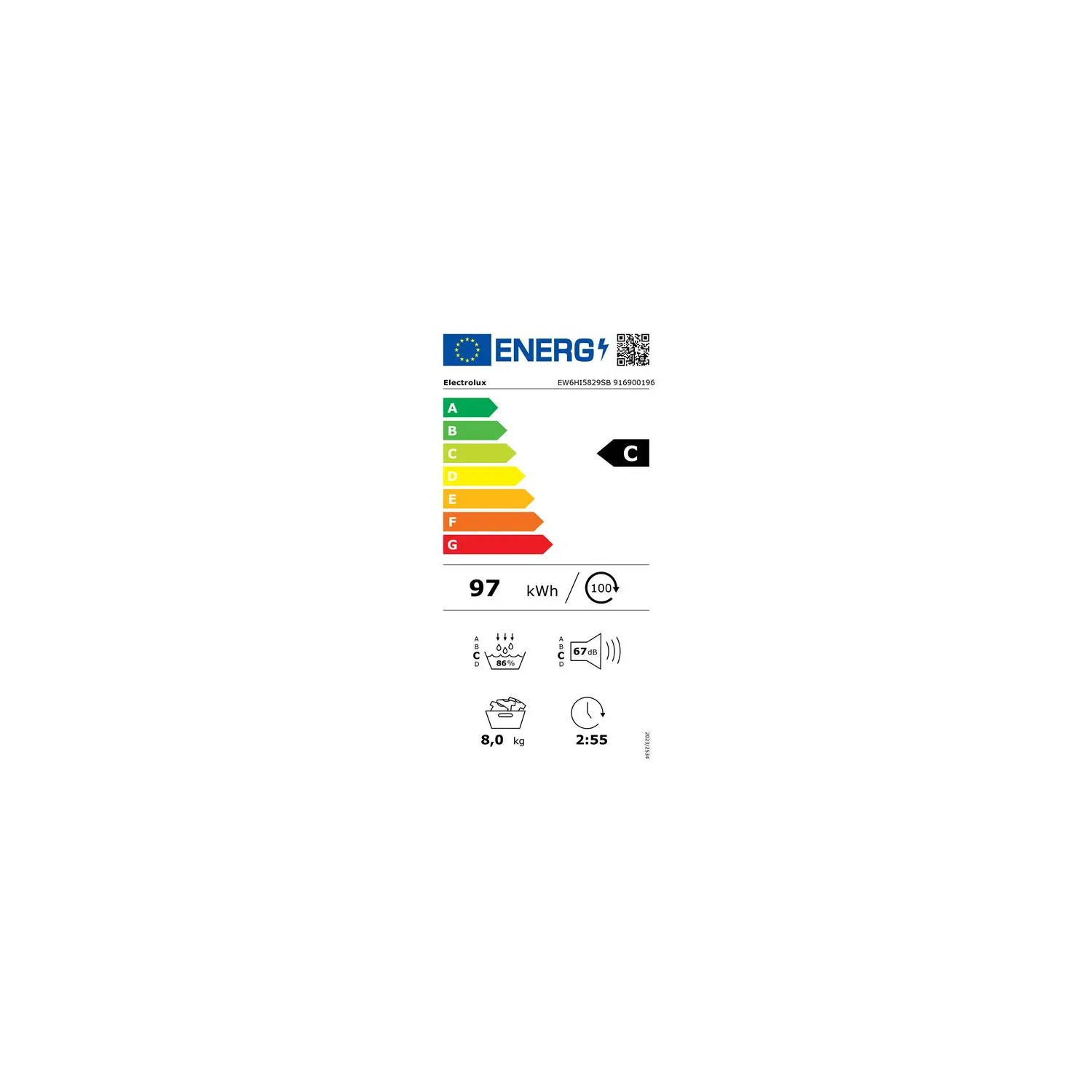 Sèche Linge Pompe à Chaleur Electrolux EW6HI5829SB – 8 Kg GentleCare - vue 7