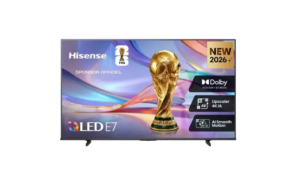 HISENSE Téléviseur 108 cm QLED UHD 4K - 43E7S