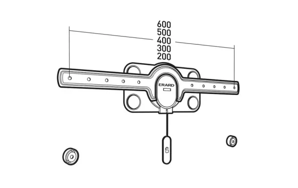 ERARD Support mural fixe - 044060