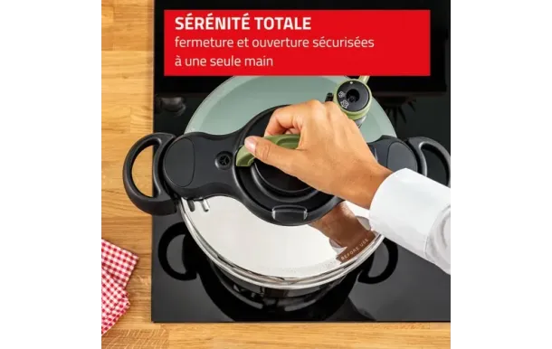 SEB Clipso Minut' Reinvent 7,5 L – Autocuiseur Inox