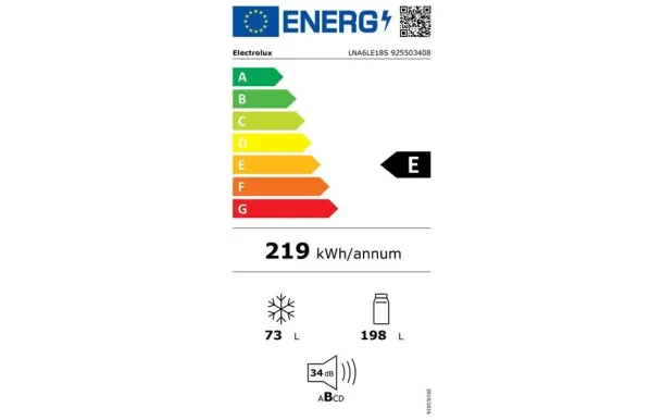 ELECTROLUX LNA6LE18S Réfrigérateur encastrable 271L