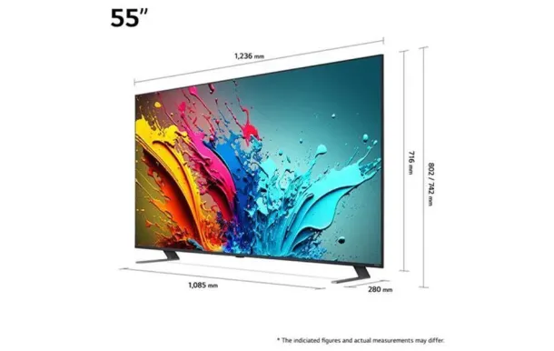 LG Téléviseur 139 cm UHD 4K 55QNED85T6C