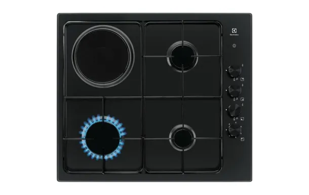 ELECTROLUX EGL62821OB Table mixte gaz/électrique 60 cm
