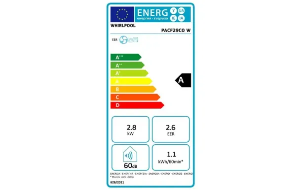 WHIRLPOOL Climatiseur monobloc PACF29COW