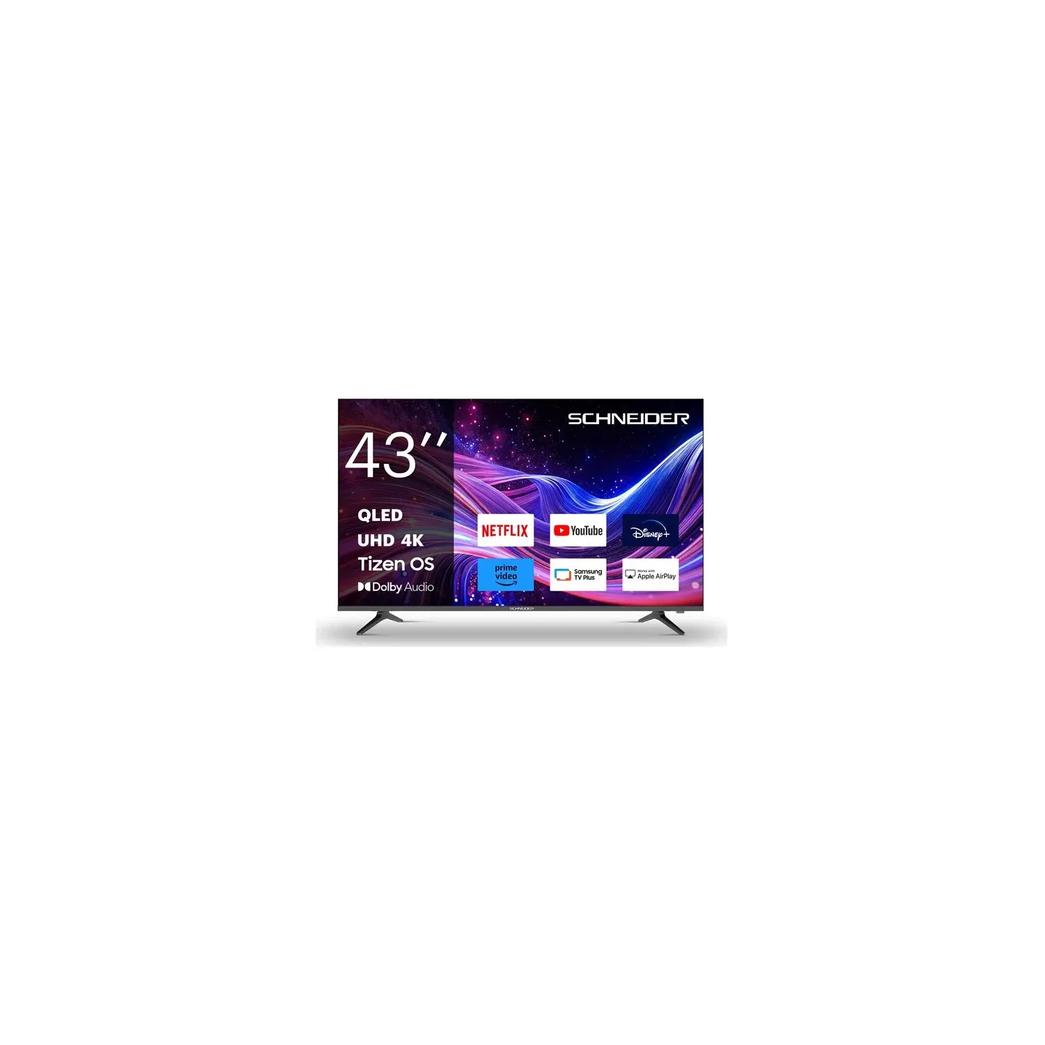 Schneider 43A1T TV QLED UHD 4K 43 pouces Tizen - vue 5