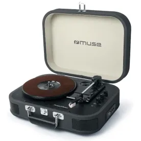 MUSE MT201DG – Chaîne stéréo tourne-disque 3 vitesses