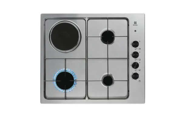 ELECTROLUX EGL62821OX Table mixte gaz/électrique 60cm