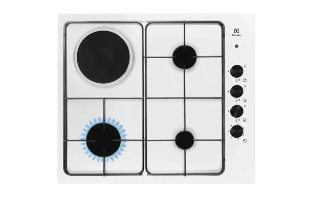 ELECTROLUX EGL62821OW – Table mixte gaz/électrique 58 cm