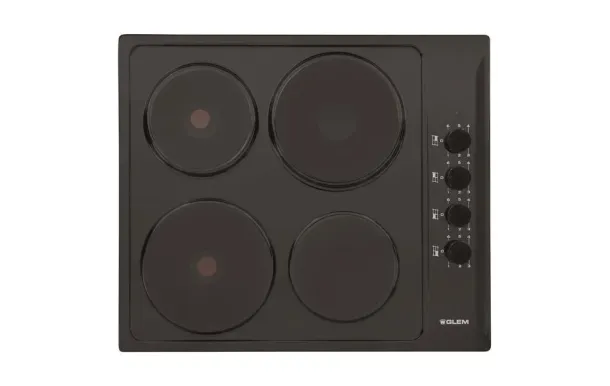 GLEM GTL640BK – Table électrique 60 cm 4 foyers