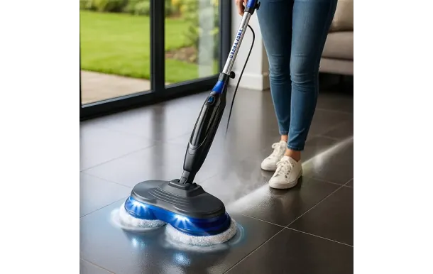 EZICLEAN STEAMWAVE360 – Balai vapeur cireuse parquet