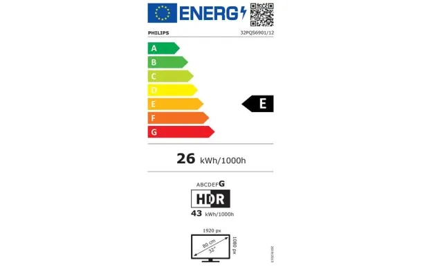 Philips 32PQS6901 TV QLED FHD 80 cm Ambilight