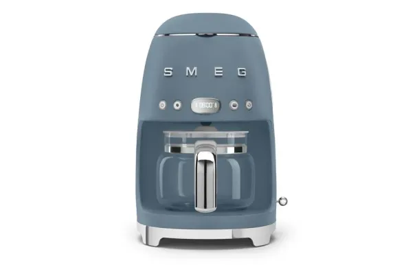 SMEG Cafetière filtre 10 tasses programmable Bleu Orage - Années 50 - DCF02SBMEU
