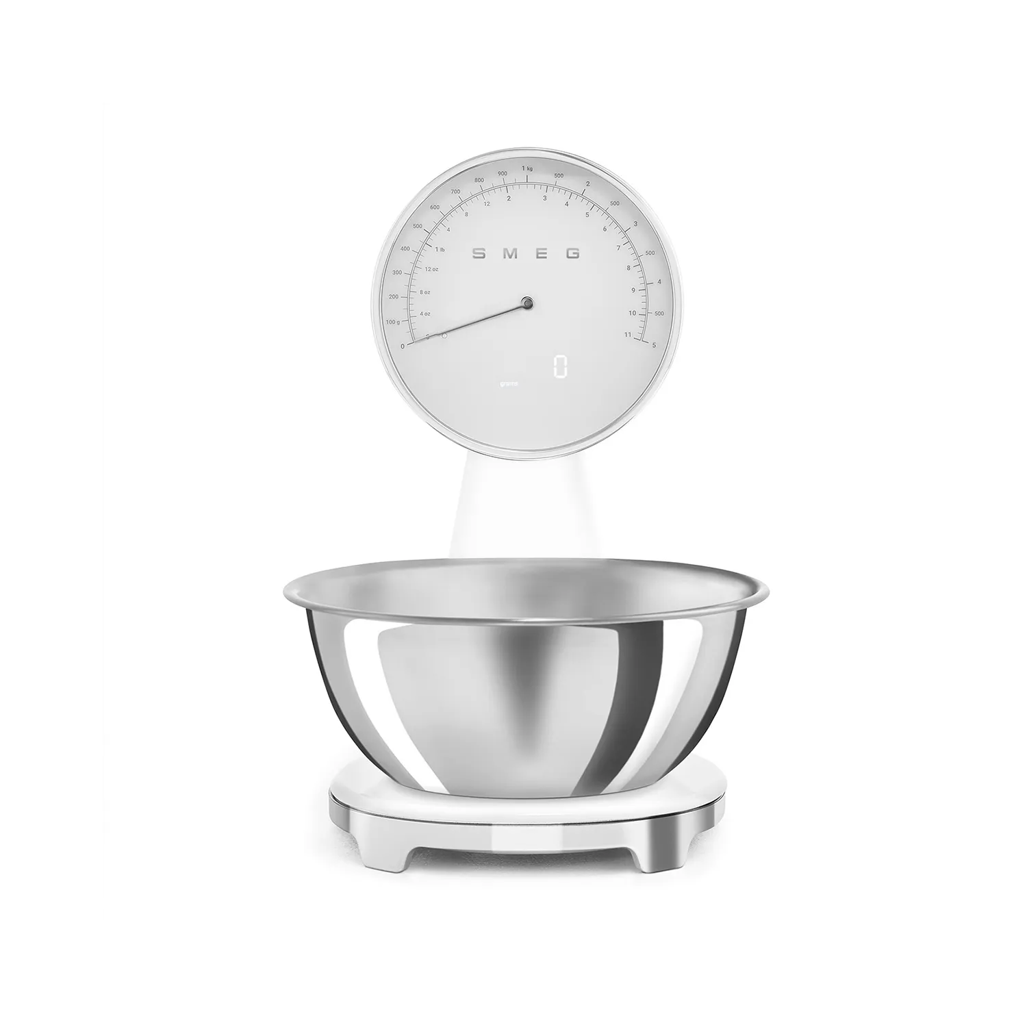 SMEG Balance analogique numérique Led Blanc 1,8L 5kg/1g /1 KSF01WHWW
