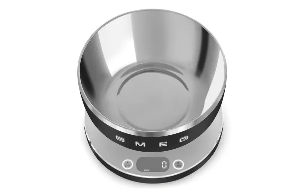 Balance cuisine SMEG noire mat 5 kg avec bol inox