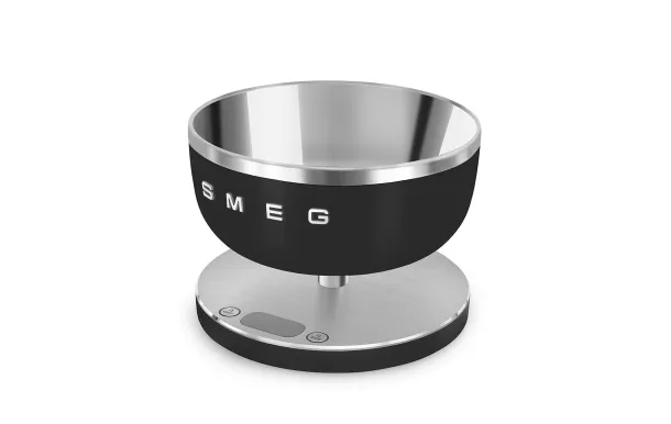 Balance cuisine SMEG noire mat 5 kg avec bol inox