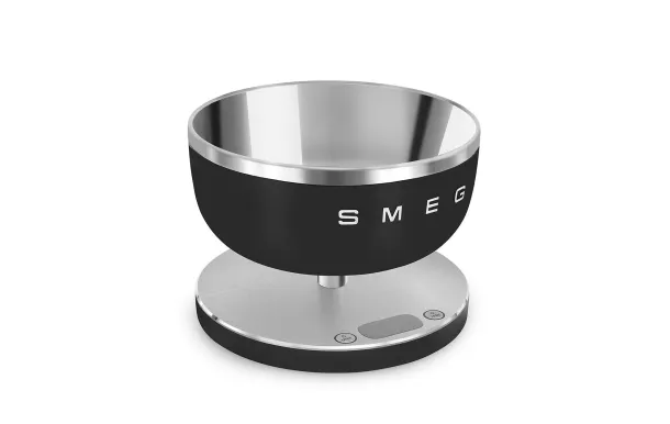 Balance cuisine SMEG noire mat 5 kg avec bol inox