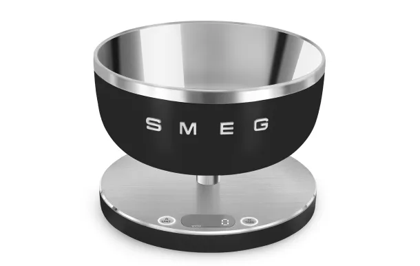 Balance cuisine SMEG noire mat 5 kg avec bol inox