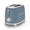 SMEG Grille-pain 2 Tranches Bleu Orage Mat Années 50 TSF01SBMEU