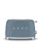 SMEG Grille-pain 2 Tranches Bleu Orage Mat Années 50 TSF01SBMEU