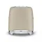 SMEG Grille-pain 2 Tranches Beige Lin Mat Années 50 TSF01MLMEU