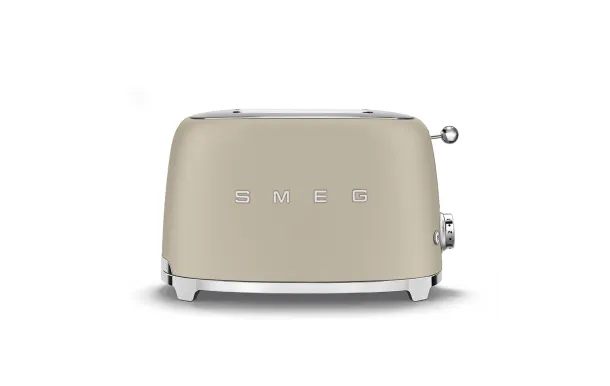 SMEG Grille-pain 2 Tranches Beige Lin Mat Années 50 TSF01MLMEU
