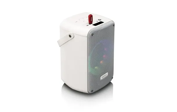 LENCO BTC-060WH – Enceinte karaoké Bluetooth
