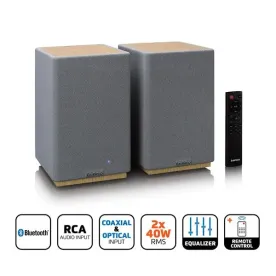 LENCO SPB-241WDGY – Enceintes Hi-Fi Bluetooth 2x40W