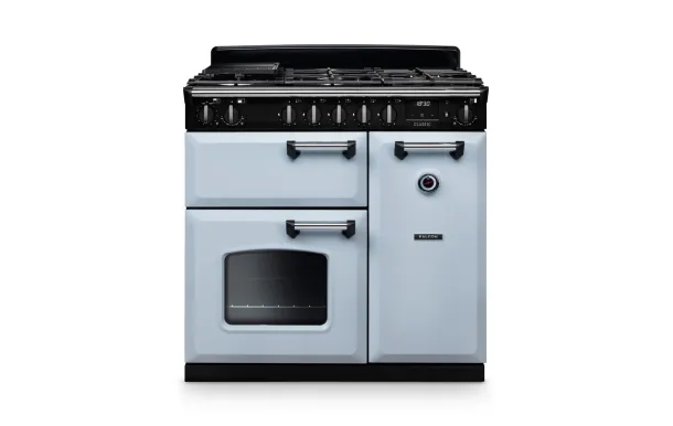 FALCON Classic Ngc 90 cm – Piano de cuisson mixte bleu pastèle