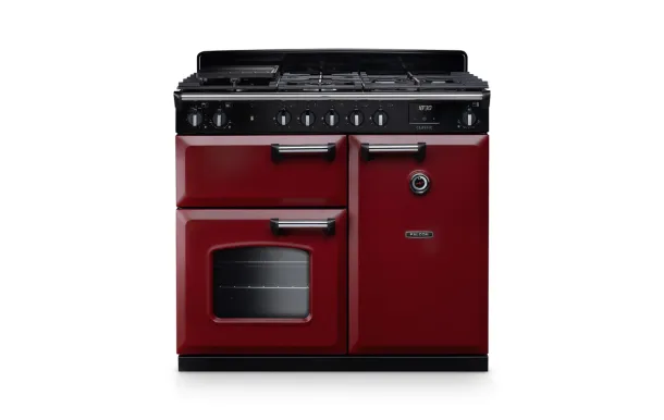 FALCON Classic 100 cm Piano Mixte Bordeaux Chrome