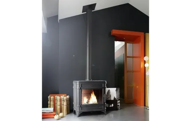 INVICTA Poêle à bois fonte SIAM 12 kW – Style rétro