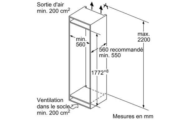 SIEMENS KI86NVFE0 – Réfrigérateur combiné 260 L