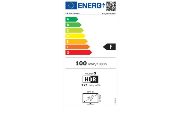 LG TV 65" QNED Mini-LED 4K 65QNED80B6B