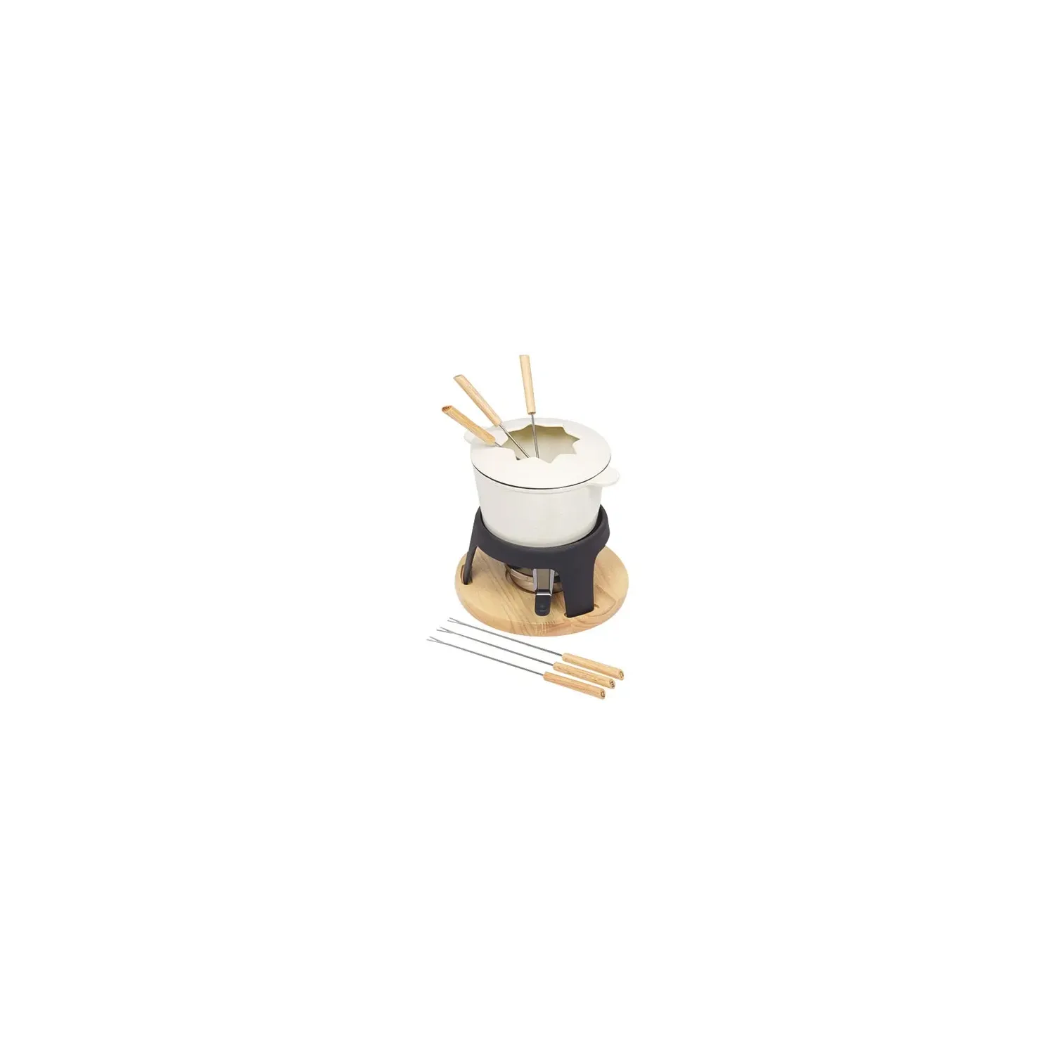 NOUVEL AG Service à fondue Bourguignonne Crème - Alpina 16cm NOUVEL AG Service à fondue Bourguignonne Crème - Alpina 16cm