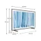 Samsung The Frame Pro 55" QD Mini-LED 4K | TV tableau
