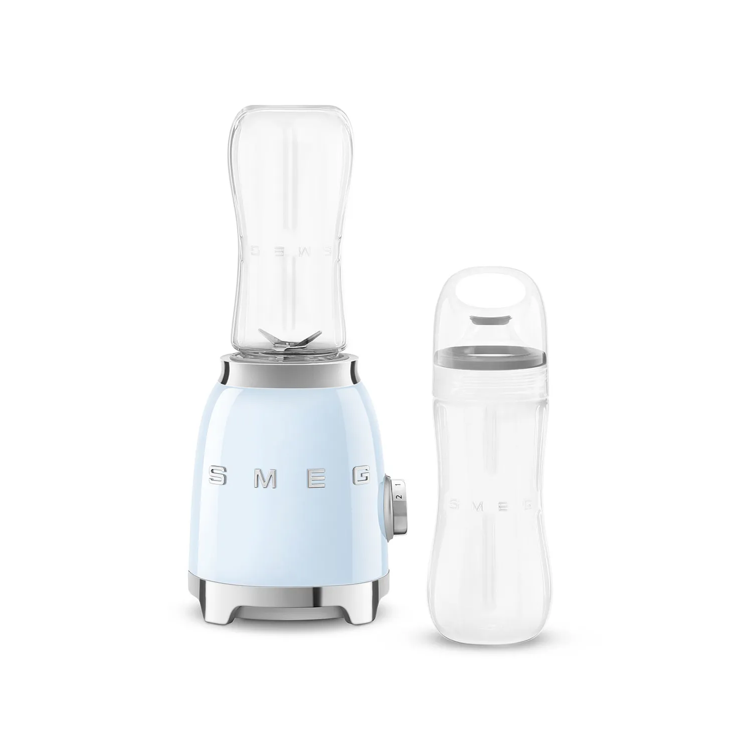 Mini Blender Smeg PBF01PKEU – 300W, 0,6L, 2 Vitesses, 2 Bouteilles Incluses - vue 4