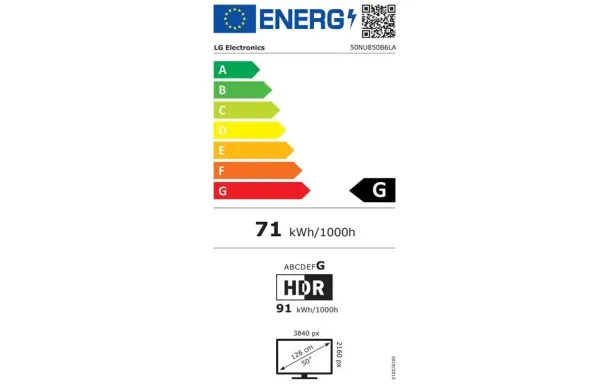 LG 50NU850B6LA – TV 4K NanoCell 127 cm