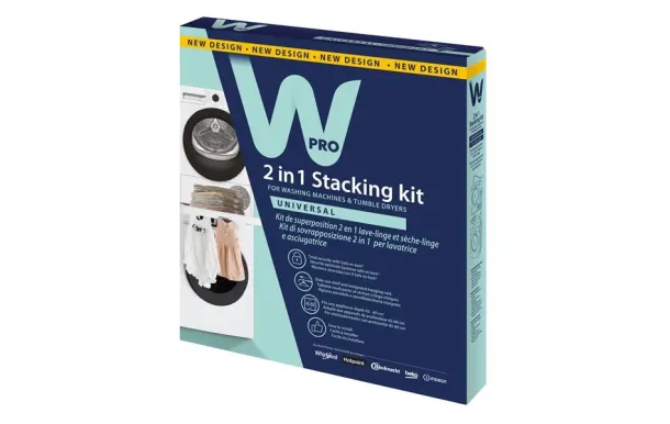 WPRO SKPN101 – Kit superposition lave-linge sèche-linge