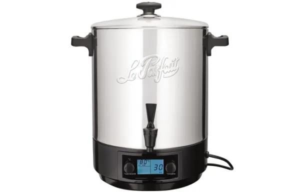 LE PARFAIT Stérilisateur Inox 23 L couvercle verre