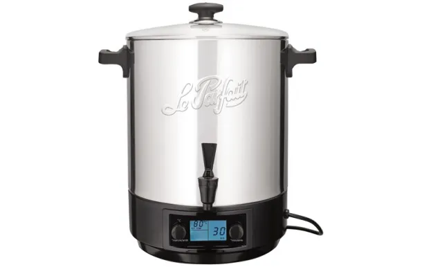 LE PARFAIT Stérilisateur Inox 23 L – Couvercle Verre