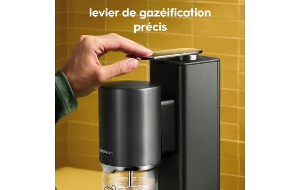 SodaStream Fresh Plus Noire – Machine à soda sans fil
