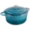 LACOR Cocotte Ronde Fonte 24 cm Bleu Océan