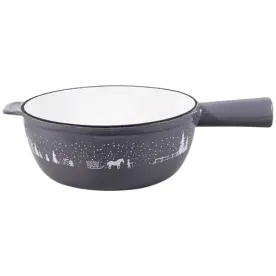 Poêlon à fondue 24 cm Gris Taupe - TABLE ET COOK