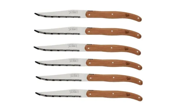 JEAN DUBOST Coffret 6 couteaux Laguiole Chêne PEFC