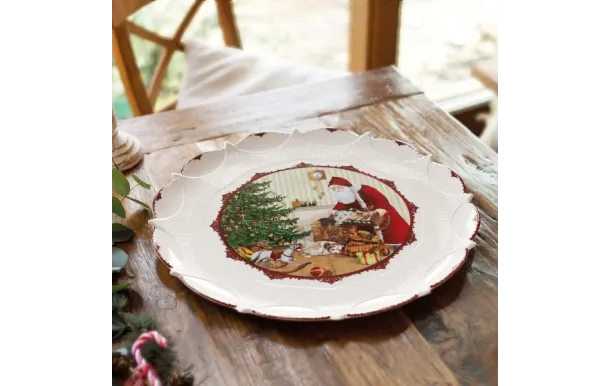 Villeroy & Boch Plat Rond 43 cm Père-Noël Toy's Fantasy