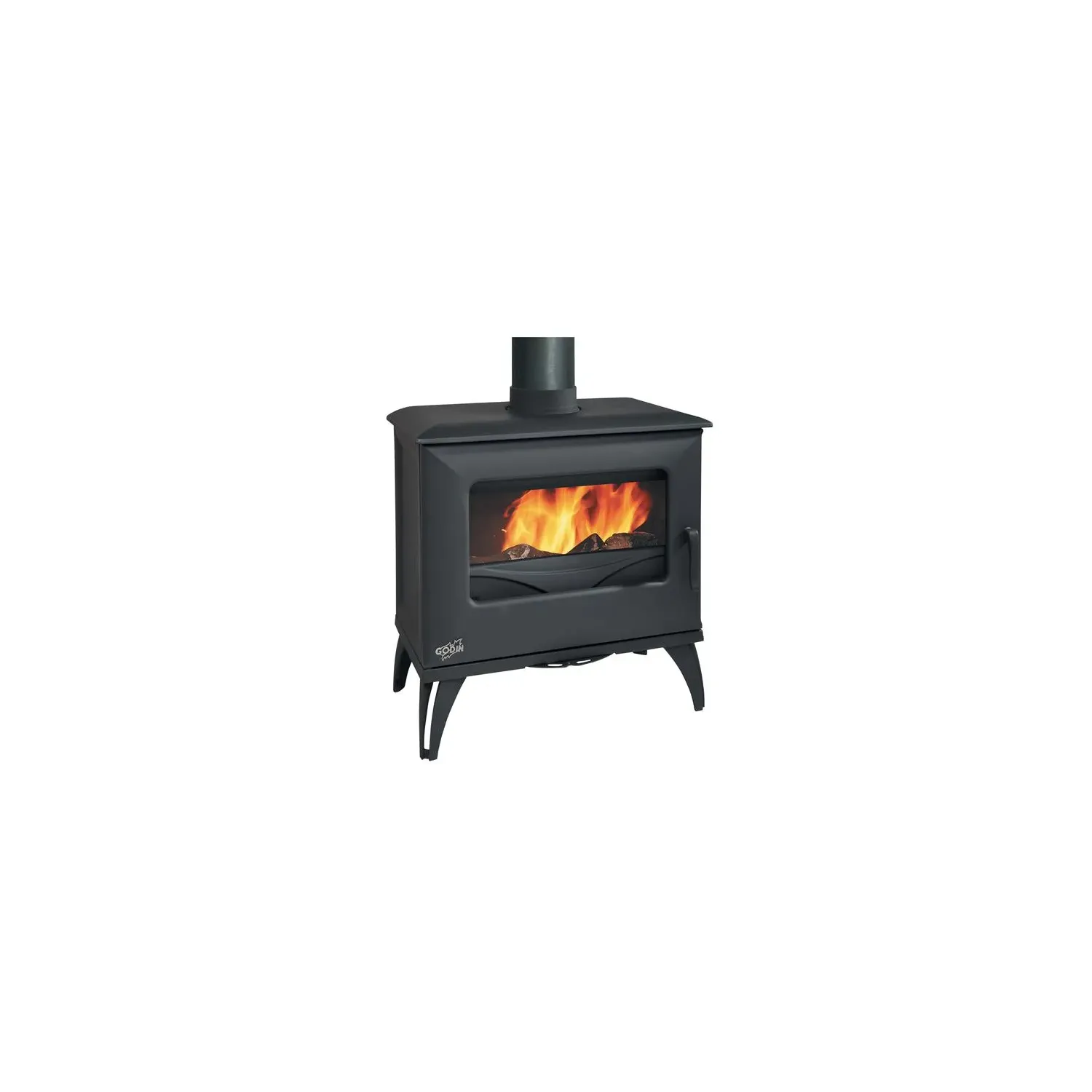 Godin Poêle à bois fonte 8kw 388151ANTH